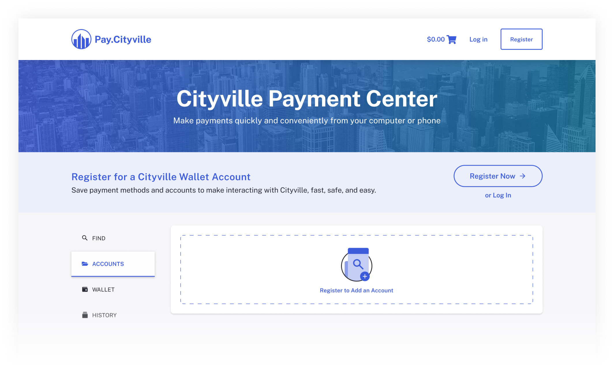 Citizen Wallet account page